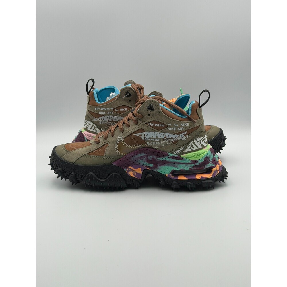 Off-White X Nike Air Terra Forma Sneakers Men's 6 Archaed Brown Green DQ1615-200 - Picture 9 of 15